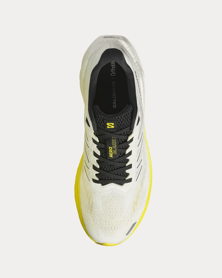 Salomon Aero Blaze 3 White / Black / Blazing Yellow Running Shoes - 2