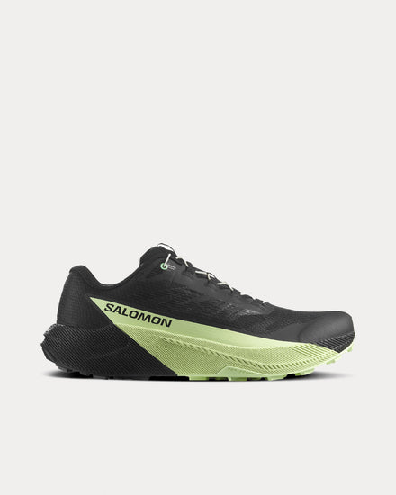 Salomon Pulsar Black / Black / Patina Green Running Shoes - 1