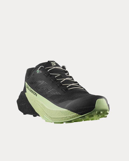 Salomon Pulsar Black / Black / Patina Green Running Shoes - 3