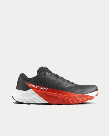 Salomon Pulsar Black / White / Cherry Tomato Running Shoes - 1
