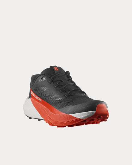 Salomon Pulsar Black / White / Cherry Tomato Running Shoes - 2