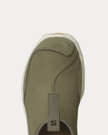 Salomon RX Slide Leather Aloe / Vanilla Ice / Sand Slip Ons - 4