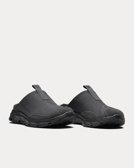Salomon RX Slide Leather Phantom / Black Slip Ons - 3