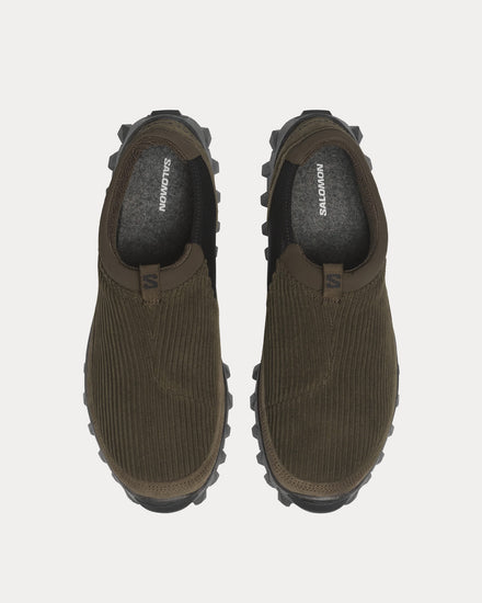 Salomon Snowclog Corduroy Delicioso / Black / Black Slip On Sneakers - 2