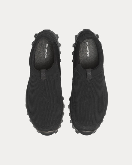 Salomon Snowclog Corduroy Black / Black / Black Slip On Sneakers - 2