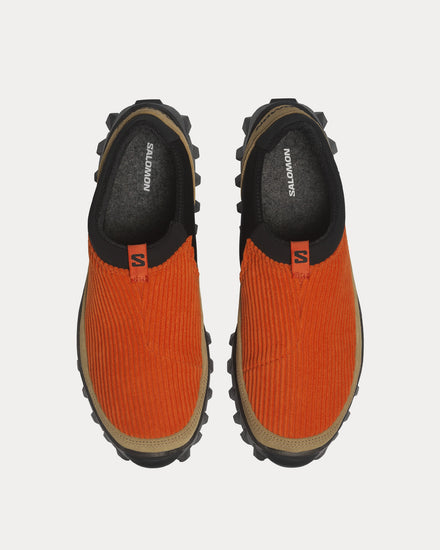 Salomon Snowclog Corduroy Burnt Ochre / Kelp / Black Slip On Sneakers - 2