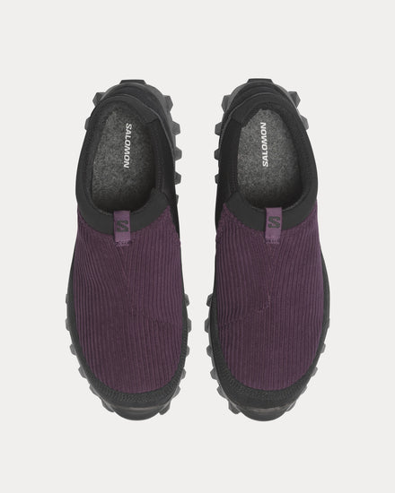 Salomon Snowclog Corduroy Plum Perfect / Black / Black Slip On Sneakers - 2
