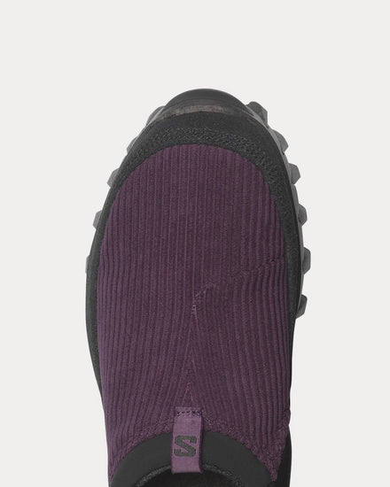 Salomon Snowclog Corduroy Plum Perfect / Black / Black Slip On Sneakers - 5