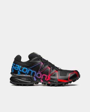 Salomon Speedcross Offroad Black / Ibiza Blue / High Risk Red Low Top Sneakers