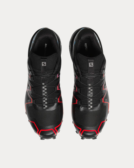 Salomon Speedcross Offroad Black / Ibiza Blue / High Risk Red Low Top Sneakers - 2