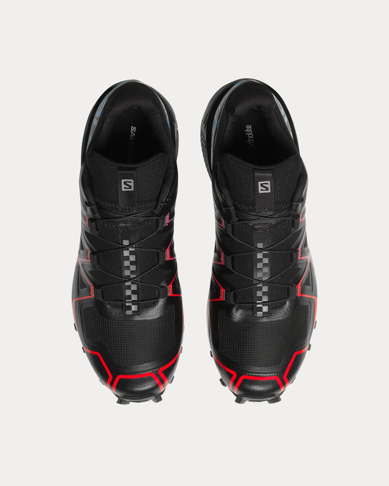 Salomon Speedcross Offroad Black / Ibiza Blue / High Risk Red Low Top Sneakers - 2