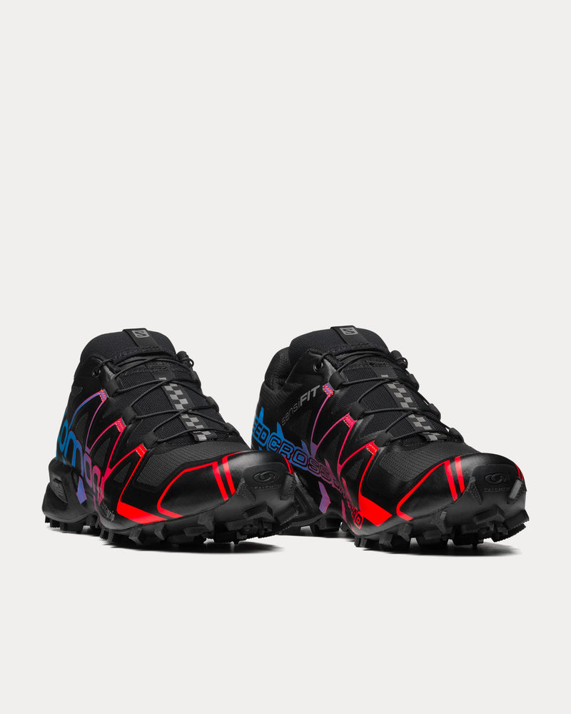 Salomon Speedcross Offroad Black / Ibiza Blue / High Risk Red Low Top Sneakers - 3