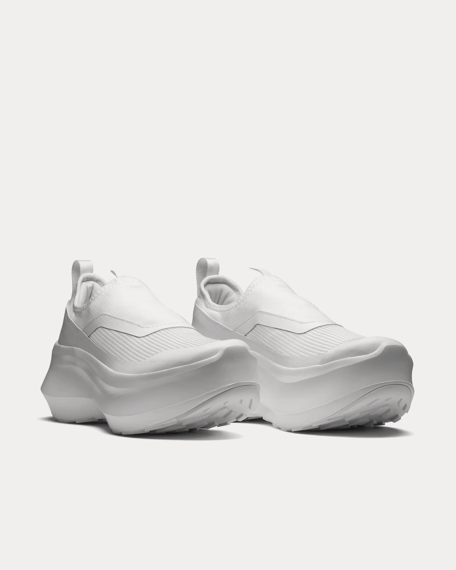 Salomon x Comme des Garçons - Platform White Slip On Sneakers