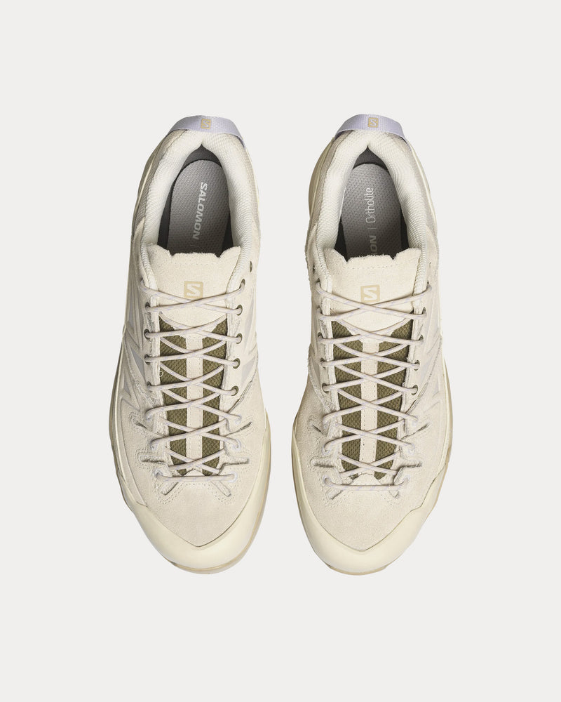 Salomon X-Alp Leather Almond Milk / White Pepper / Burnt Olive Low Top Sneakers - 2