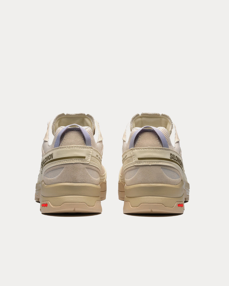 Salomon X-Alp Leather Almond Milk / White Pepper / Burnt Olive Low Top Sneakers - 4