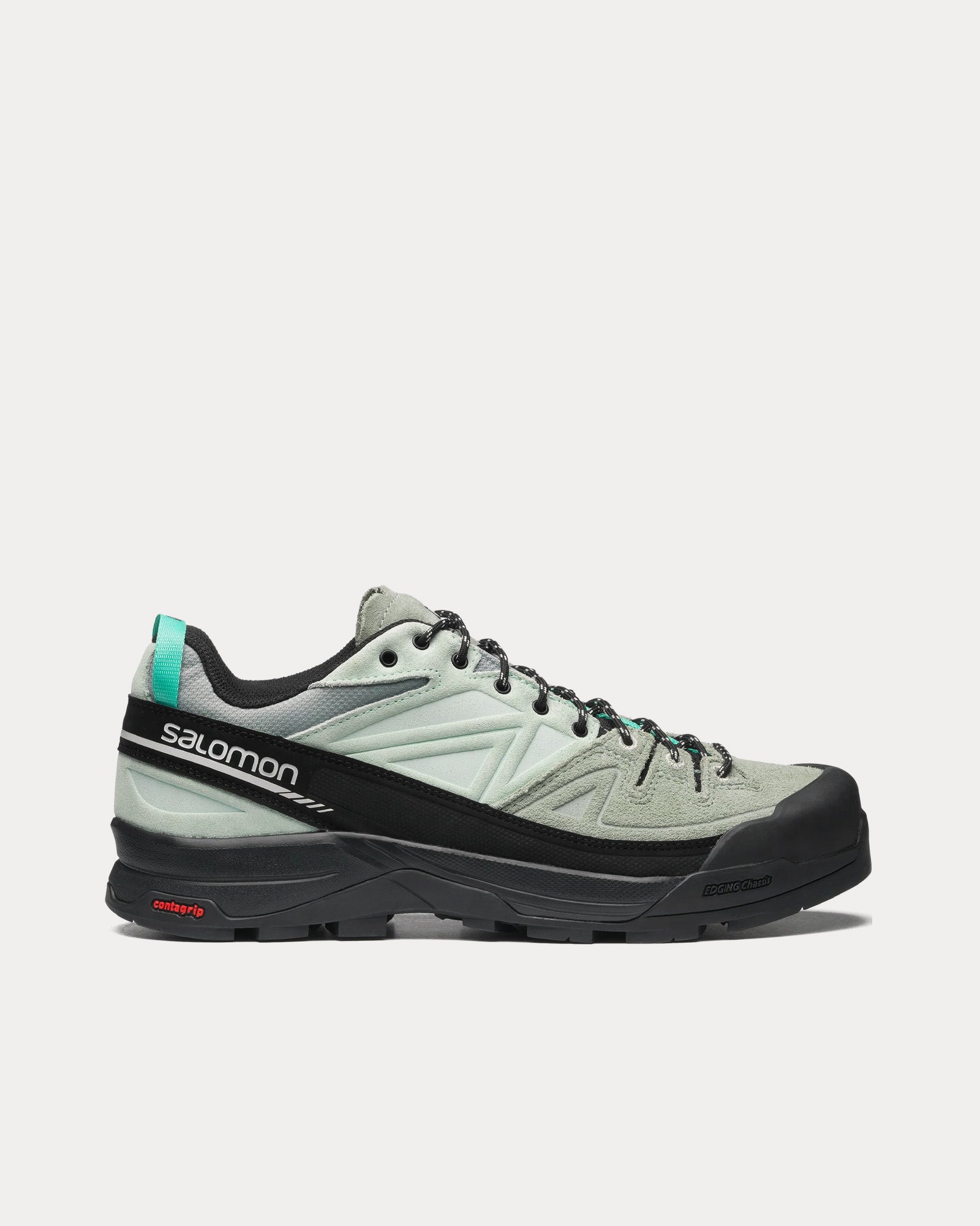 Salomon Unisex X-Alp Leather Black / Green Milieu / Bay Low Top
