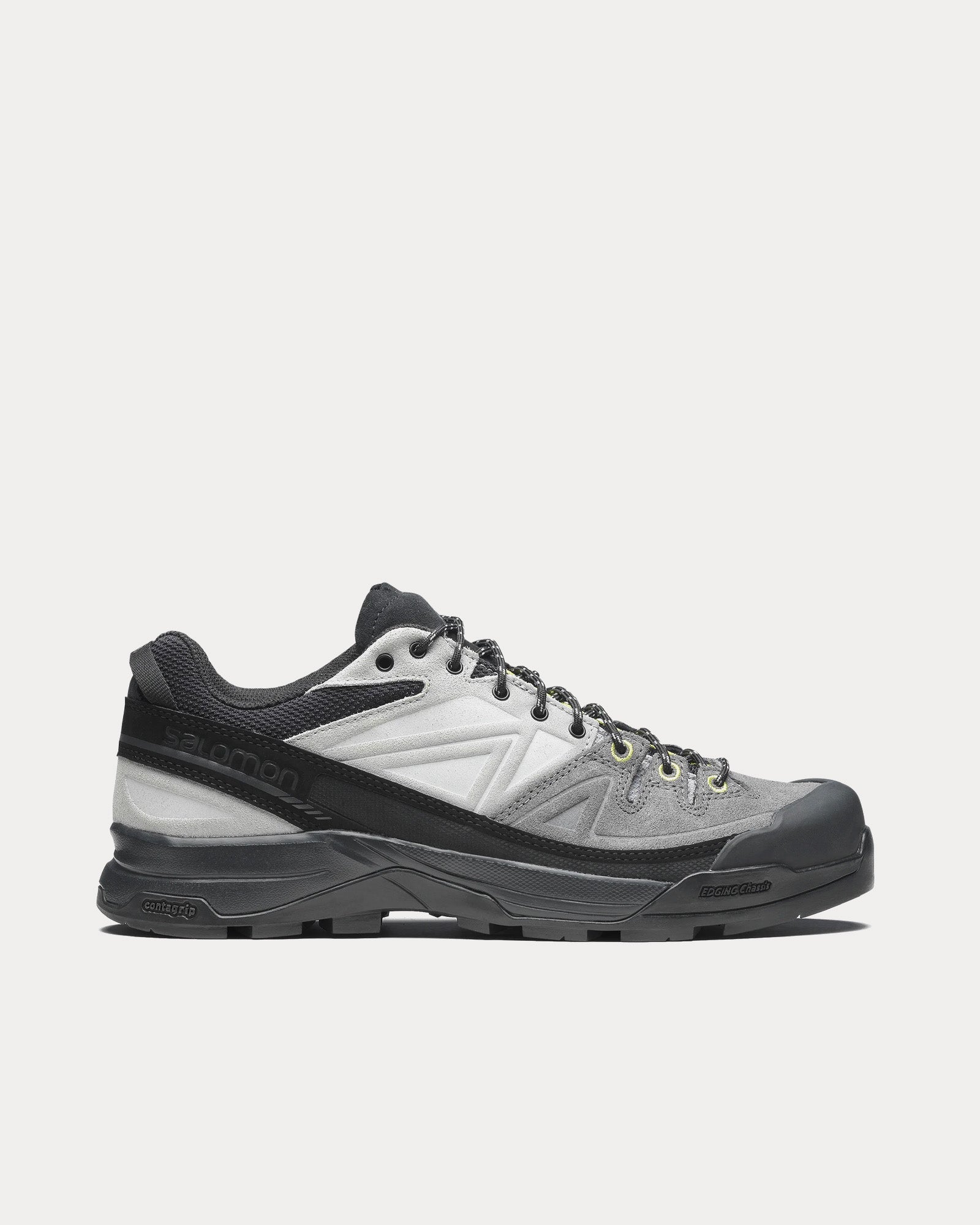 Salomon Unisex X-Alp Leather Black / Castlerock / Dark Citron Low