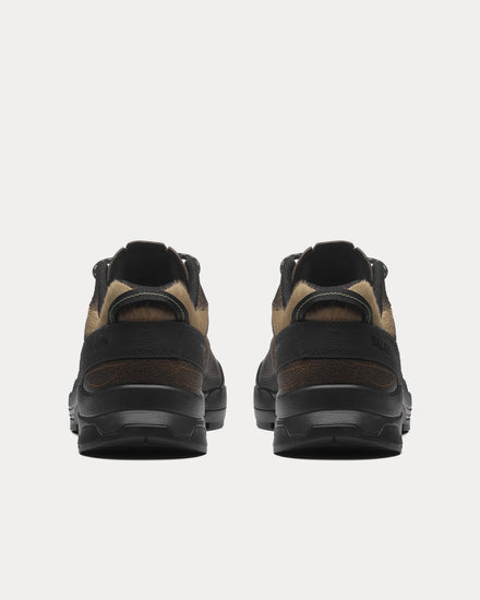 Salomon X-Alp Low 'Distressed Leather' Dark Earth / Black / Deep Lichen Green Low Top Sneakers - 3