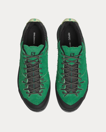 Salomon X-Alp Suede Black / Parakeet / Patina Green Low Top Sneakers - 2