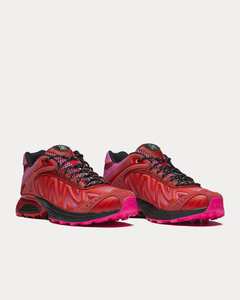 Salomon x Aries XT-Whisper Fiery Red / Fuchsia Pink Low Top Sneakers - 3