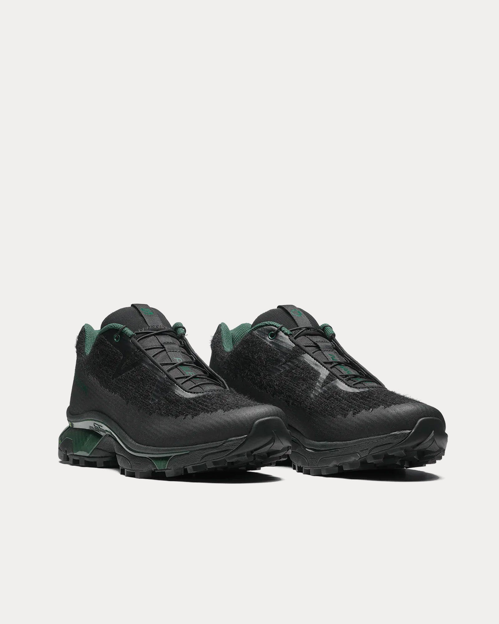 Salomon x Phileo - XT-SP1 Black / Darkest Spruce Low Top Sneakers