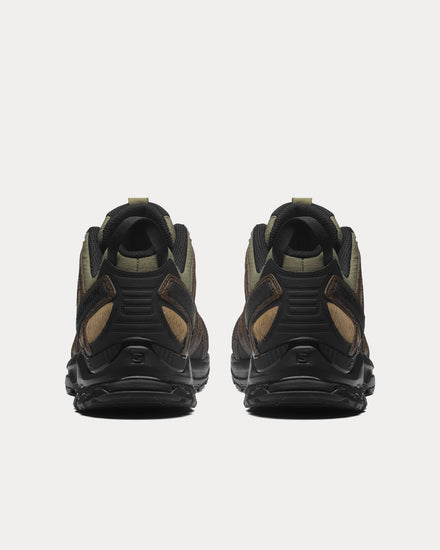 Salomon XA Pro 3D 'Distressed Leather' Dark Earth / Black / Deep Lichen Green Low Top Sneakers - 3