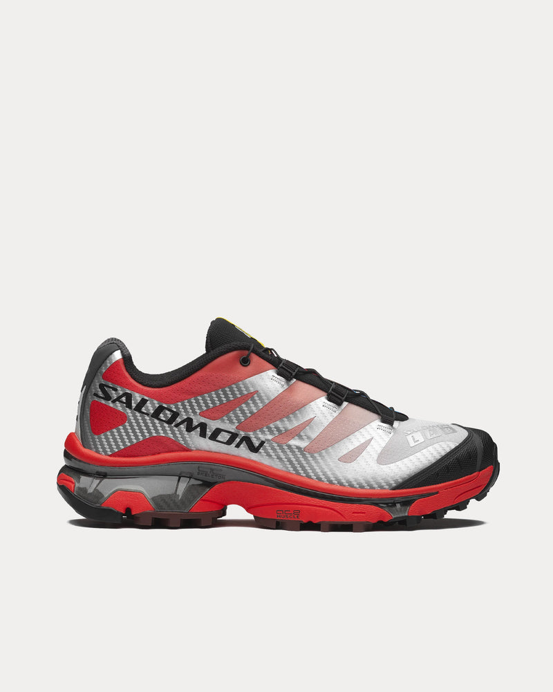 Salomon Unisex XT-4 OG Ftw Silver / Black / Fiery Red Low Top Sneakers
