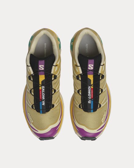 Salomon XT-6 Antique Gold / Transparent Yellow / Willowherb Low Top Sneakers - 2