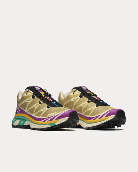 Salomon XT-6 Antique Gold / Transparent Yellow / Willowherb Low Top Sneakers - 3
