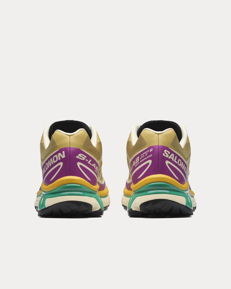 Salomon XT-6 Antique Gold / Transparent Yellow / Willowherb Low Top Sneakers - 4