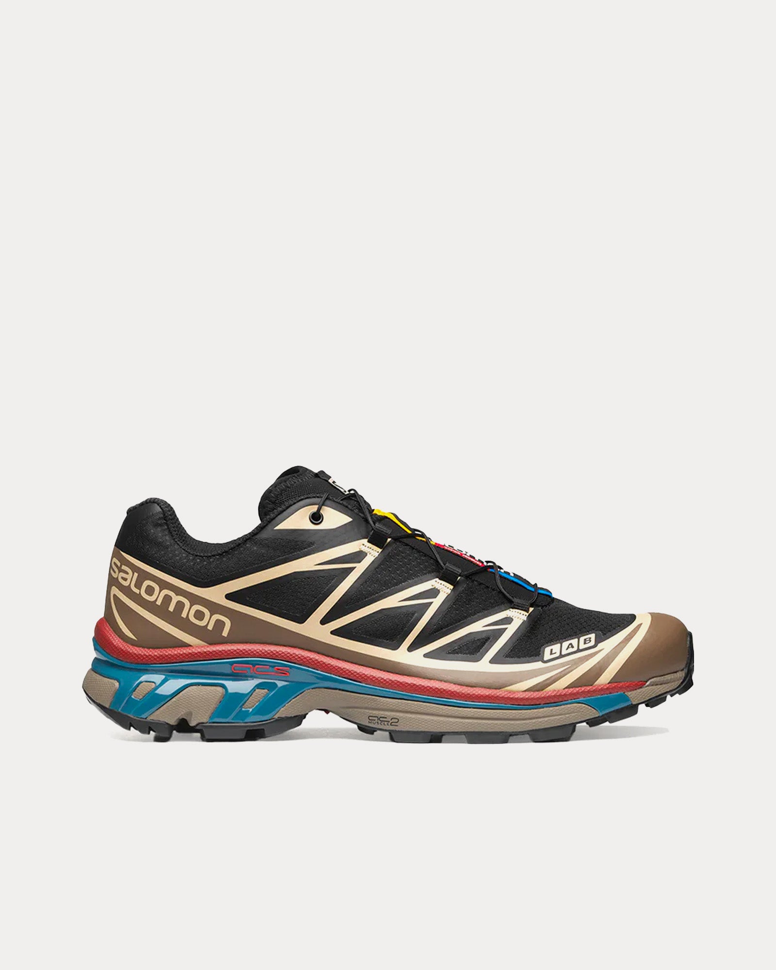Salomon Unisex XT-6 Black / Falcon / Cow Low Top Sneakers