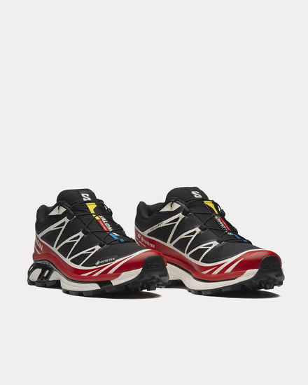 Salomon XT-6 Gore-Tex Black / Flame Scarlet / Vanilla Ice Low Top Sneakers - 3