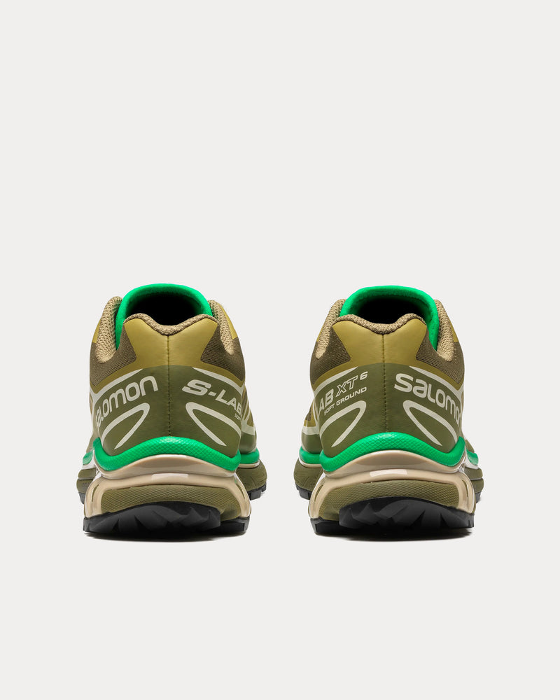 Salomon Unisex XT-6 Dried Herb / Deep Lichen Green / Bright Green