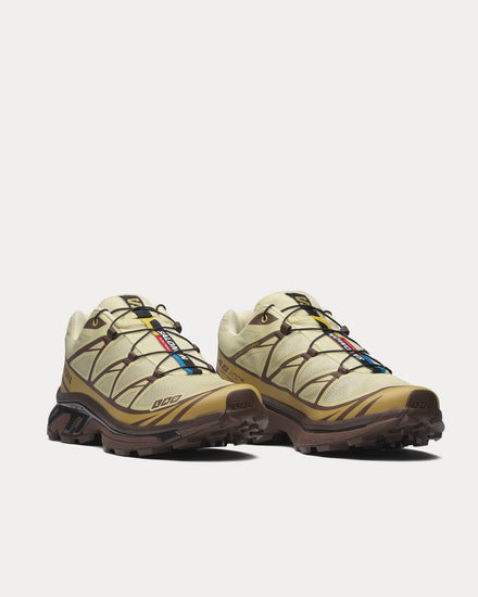 Salomon XT-6 Dusty Yellow / French Roast / Antique Gold Low Top Sneakers - 3
