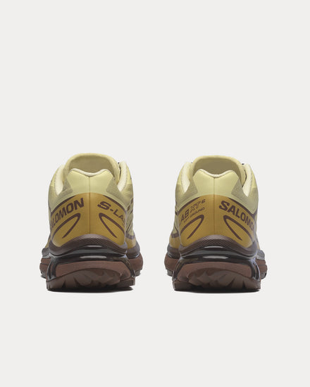 Salomon XT-6 Dusty Yellow / French Roast / Antique Gold Low Top Sneakers - 4