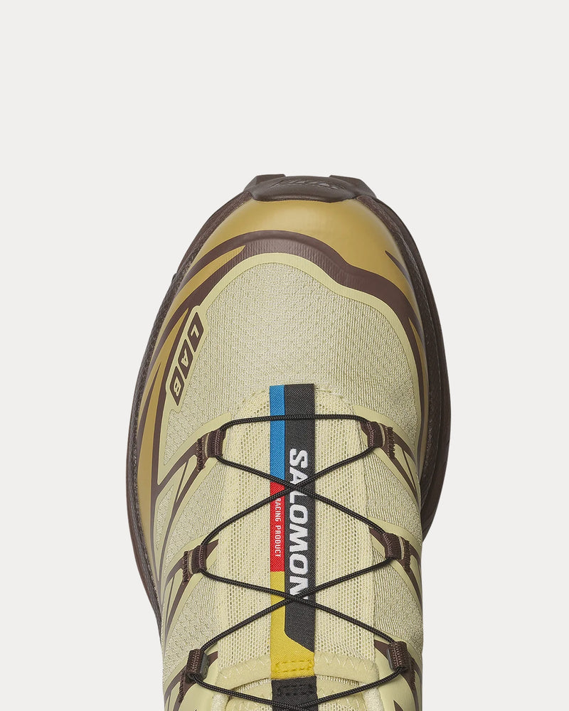 Salomon XT-6 Dusty Yellow / French Roast / Antique Gold Low Top Sneakers - 5