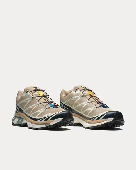 Salomon XT-6 Oxford Tan / Carbon / Clearly Aqua Low Top Sneakers - 3