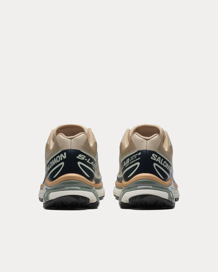 Salomon XT-6 Oxford Tan / Carbon / Clearly Aqua Low Top Sneakers - 4