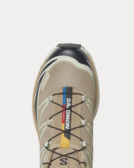 Salomon XT-6 Oxford Tan / Carbon / Clearly Aqua Low Top Sneakers - 5