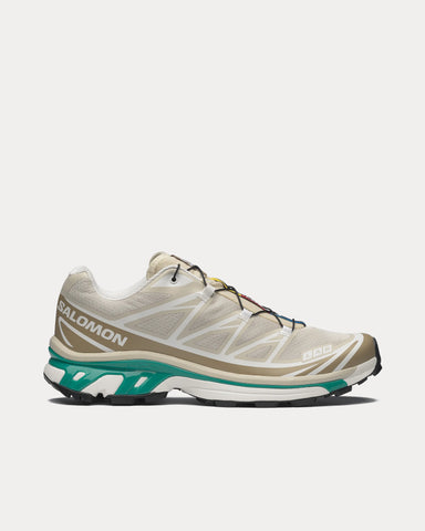 Salomon XT-6 Rainy Day / Chinchilla / Dynasty Green Low Top Sneakers