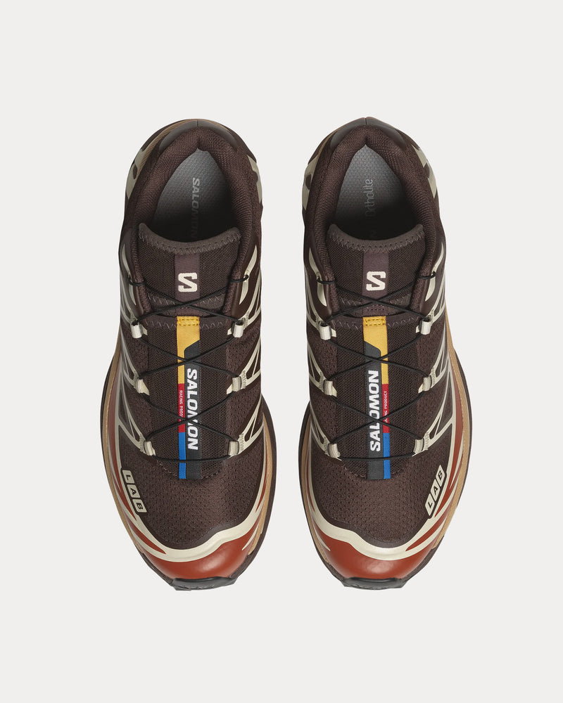 Salomon XT-6 Roasted Clay / Burnt Ochre / Almond Milk Low Top Sneakers - 2