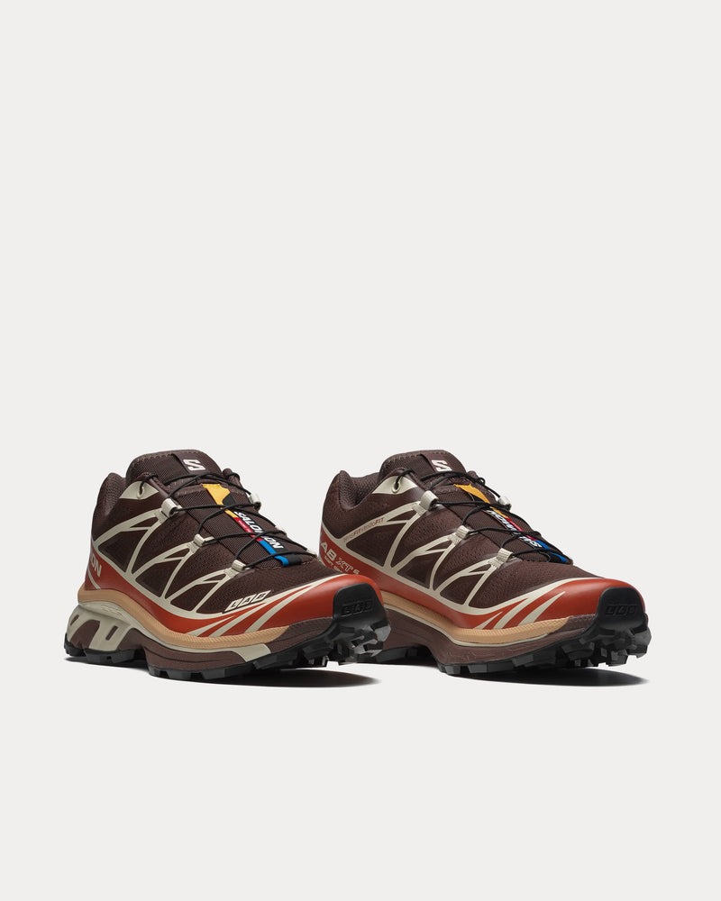 Salomon XT-6 Roasted Clay / Burnt Ochre / Almond Milk Low Top Sneakers - 3