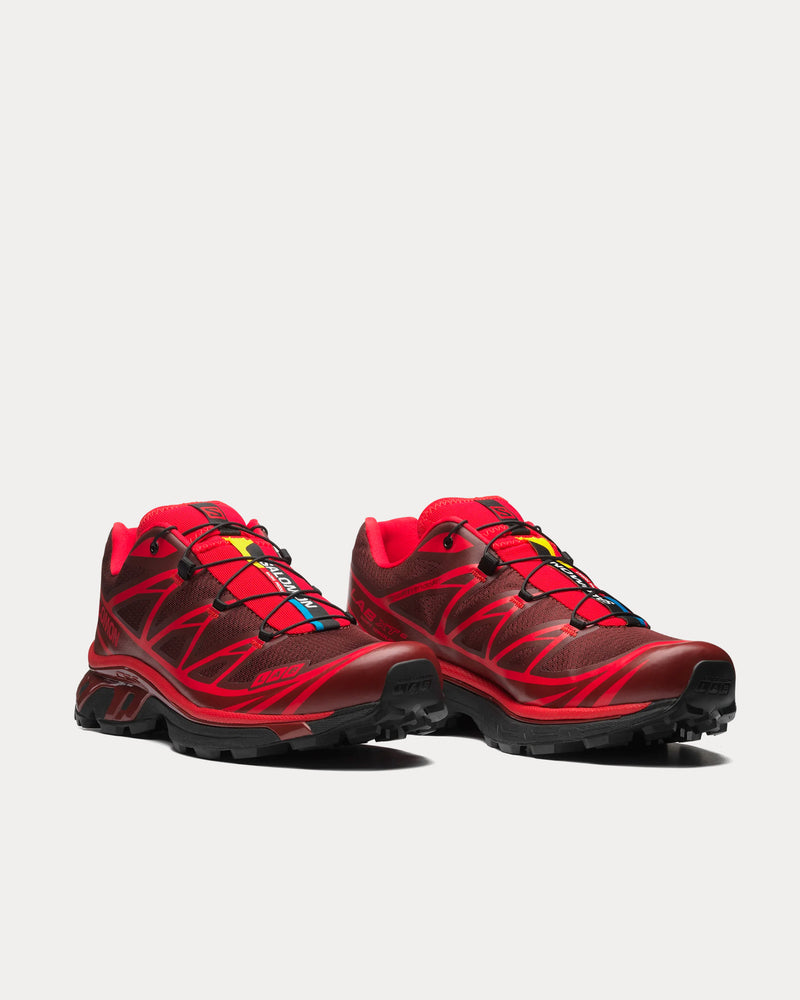 Salomon Unisex XT-6 Rum Raisin / High Risk Red / Fired Brick  display picture 3