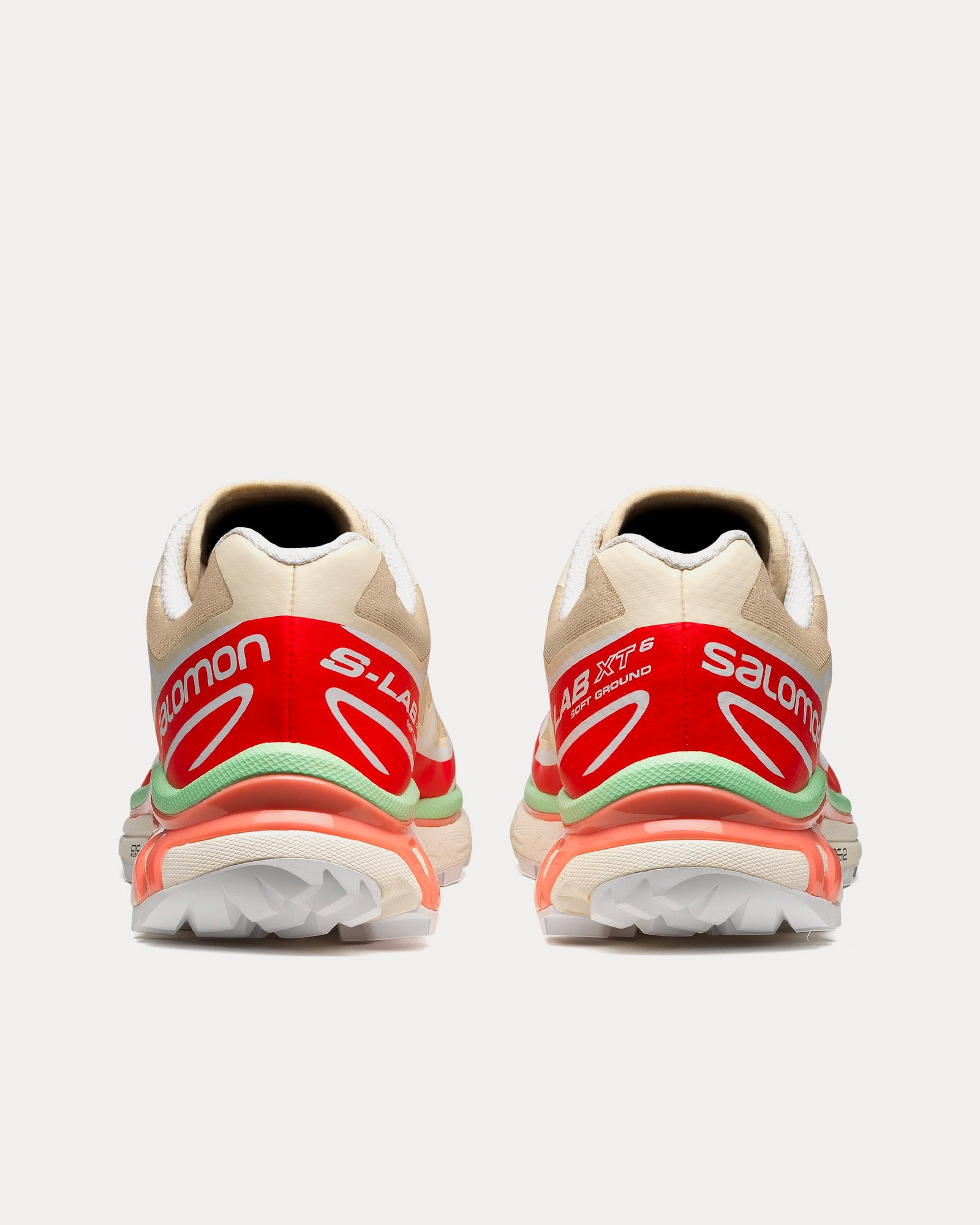 Salomon - XT-6 Shortbread / Poppy Red / Green Ash Low Top Sneakers