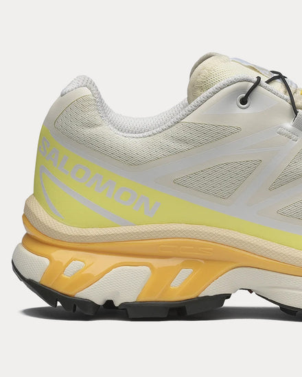 Salomon XT-6 Vanilla Ice / Yellow Iris / Warm Apricot Low Top Sneakers - 5