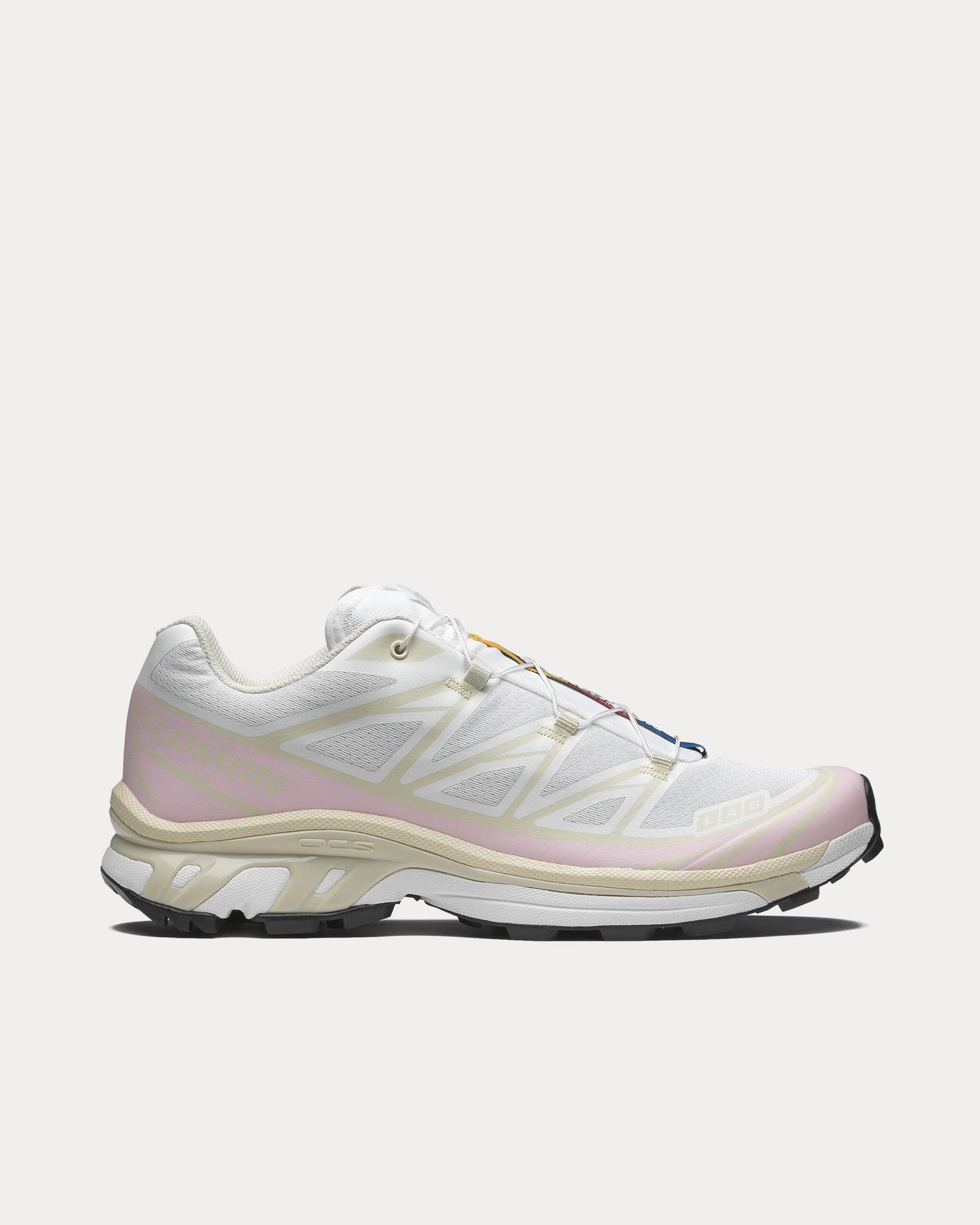 Salomon Unisex XT-6 White / Almond Milk / Fairy Tale Low Top Sneakers
