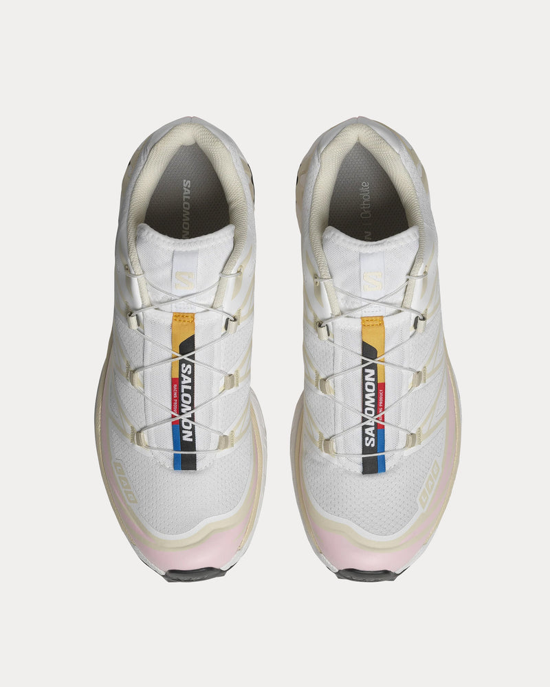 Salomon XT-6 White / Almond Milk / Fairy Tale Low Top Sneakers - 2
