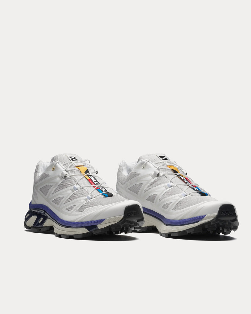Salomon XT-6 White / Lunar Rock / Liberty Aqua Low Top Sneakers - 3