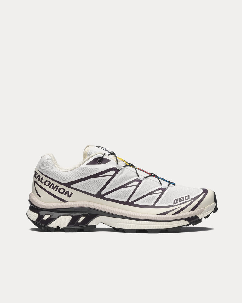 Salomon XT-6 White / Vanilla Ice / Plum Perfect Low Top Sneakers - 1