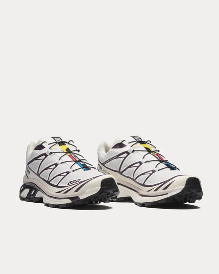 Salomon XT-6 White / Vanilla Ice / Plum Perfect Low Top Sneakers - 3